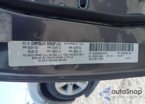 2014 Dodge Charger Se z USA, uszkodzony, nr VIN 2C3CDXBG8EH243373